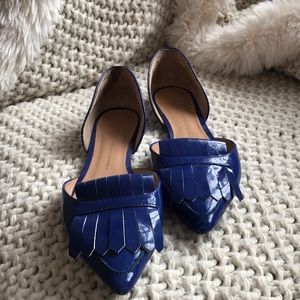 Banana Republic Blue Patent Leather Flats